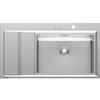 Foster Lavello una vasca con gocciolatoio a sinistra 4500 051 finitura acciaio inox da 87.3x51.3 cm