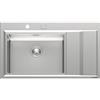 Foster Lavello una vasca con gocciolatoio a destra 4500 052 finitura acciaio inox da 87.3x51.3 cm