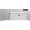 Foster Lavello una vasca con gocciolatoio a sinistra 4504 051 finitura acciaio inox da 117.3x51.3 cm