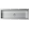 Foster Canale attrezzato 3024 880 finitura acciaio inox da 43.8x17 cm