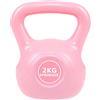 SPRINGOS Kettlebell kettlebell 2 kg rosa swing manubri per le donne sollevamento pesi attrezzature sportive fitness allenamento con i pesi costruzione muscolare allenamento della forza