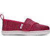 TOMS Tiny Alpargata, Espadrillas Bambine e ragazze, Dark Pink Glitter, 21 EU