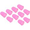PATIKIL 0.59 Pollici Gomma Dita Punte 10pz Silicone Pollice Polpastrelli Protezione Coprisupporti Cuscinetti Ditale per Ufficio Conteggio Ordinamento Cucito Rosa Piccolo Dimensione