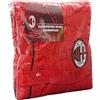 AC Milan NUOVO ACCAPPATOIO CON CAPPUCCIO UFFICIALE AC MILAN TG S M L XL XXL ROSO NERO 100% MICRO SPUGNA PURO COTONE UOMO (XL - 52/54)