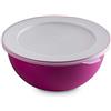 Omada Design Contenitore per Alimenti Rotondo con Coperchio, Antibatterica da 1,5 Lt, in plastica, Infrangibile, lavabile in Lavastoviglie, Linea Sanaliving