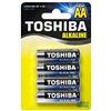 Toshiba BATTERIE ALCALINE STILO LR6 AA CONF.4 PZ (TOS6)