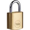 Yale Lucchetto in ottone Y110B/20/111/1 corpo 20mm, arco in acciaio, 3 chiavi