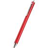 Bewinner Stilo touch screen universale portatile per smartphone e tablet, penna stilo di ricambio di ricambio, penna capacitiva professionale disegno grafico (rosso)