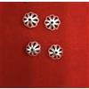 20 pezzi tappi a cupola tondi in argento sterling 925 9 mm, taglio, reperti d...