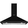 Smeg Cappa da cucina a camino, 90 cm, colore nero