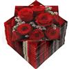 HEKU 100 tovaglioli a 3 veli, 33 x 33 cm, rose rosse, assorbenti e pratici, ampia scelta, ideali per occasioni speciali