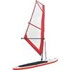 vidaXL Set Tavola Gonfiabile da SUP con Vela Tavola da Windsurf Prodotti per Surfisti Prodotti per Sport Acquatici Surf Rosso e Bianco