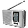 Danonlly Radio AM/FM portatile, a batteria, radio tascabile con antenna telescopica, lettore radio per anziani, casa, camminate, argento