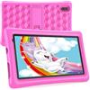 BENEVE Tablet Bambini 7 Pollici Android 10.0, Quad Core 2GB RAM 32GB ROM WiFi Bluetooth Istruzione Giochi Software, Preinstallato Con Custodia, Controllo Genitori (Rosa)