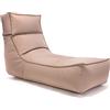 Ecopuf Camel - Pouf a Sacco Chaise Longue - Puff Poltrona Sacco per Esterno Impermeabile con Poggiatesta Poggiapiedi rimovibile - Poltrona a Sacco lettino in Poliestere Oxford 600D Waterproof