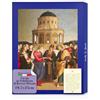 F.LLI BONELLA Fratelli Bonella - Tavola in Nobilitato di Rovere Cinerino con Bordi Dorati - Icona Sposalizio della Vergine 19.7x25 cm - Quadro Legno Sposalizio della Vergine per Casa o Regalo - Made in Italy