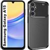 Lemxiee Custodia per Samsung Galaxy A15 Cover,Ultra-sottile e ultra-leggero Case in silicone flessibile + fibra di carbonio per Samsung Galaxy A15