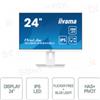 IIYAMA XUB2492HSU-W6 - Monitor 24 pollici ProLite Tecnologia IPS HDMI Display Port Full HD 1080P Speaker - Bianco