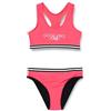 Haute Pression Diamante Costume da Bagno a Due Pezzi per Adolescenti mestruale Tinta Unita Corallo Fluo Leggero/Medio C01 T12 Anni Ragazza (1 per Confezione), Corallo Fluo, 12-16 Ans