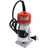 Queeucaer Fresa elettrica con una sola mano, fresatrice per legno, router a mano, fresatrice per bordi, fresa multifunzione, fresatrice per legno professionale con guida trasparente sui bordi di base
