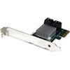 StarTech.com Scheda Controller RAID PCI Express 2.0 a 4 Porte SATA III 6 Gbps con HyperDuo SSD Tiering, Scheda di Espansione PCIe con 4 Porte SATA, Adattatore da PCIe a SATA (PEXSAT34RH)