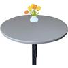 Morbuy Tovaglia Rotondo con Bordo Elastico, Tinta Unita Tovaglie da Tavola Impermeabile Antimacchia Classico Tovaglia per Salotto caffè Pranzo Giardino Decorazione (70cm,Grigio)