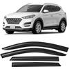 Clim Art Deflettori Compatibile con Hyundai Tucson 15-20 TL - Adesivo 4Pz | Hyundai Tucson 15-20 TL deflettore finestrini auto, paravento, policarbonato infrangibile, meteo-resistente