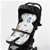 Odot Copri Passeggino Estivo, Materassino Passeggino Universale Copripasseggino Estate Traspirante Copriseduta Passeggino Antisudore per Passeggino, Seggiolino Auto (33x70cm,Coniglietto lunare)