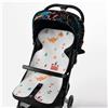 Odot Copri Passeggino Estivo, Materassino Passeggino Universale Copripasseggino Estate Traspirante Copriseduta Passeggino Antisudore per Passeggino, Seggiolino Auto (33x70cm,Arcobaleno)
