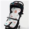 Odot Copri Passeggino Estivo, Materassino Passeggino Universale Copripasseggino Estate Traspirante Copriseduta Passeggino Antisudore per Passeggino, Seggiolino Auto (33x70cm,Cucciolo d'orso)