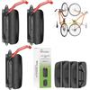 Mimoke Supporto da parete girevole per bicicletta - Staffa per bicicletta - Supporto verticale - Portabici per il garage - MTB & bici da strada (Gancio rosso con gancio per cappelli, 3 pezzi)