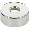 tecuro filettatura Rosette (3/4) Ø 27 mm x diametro 80 mm x altezza 30 mm, in ottone cromato