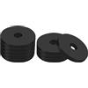 PATIKIL Multi Uso Gomma Distanziatore, 8pz 1.6OD x 25/64ID x 0.2Spessore Antivibranti Isolamento Cuscinetti Gomma Distanziatore Rondella per HVAC Macchinari Bulloni Auto Accessori Nero