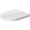 Duravit Sedile WC ME by Starck, tavoletta WC con chiusura rallentata, copriwater con cerniere in acciaio inox, coperchio water in plastica termoindurente Duroplast, bianco