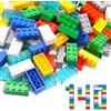 WYSWYG Set di 140 mattoncini da costruzione, pietre classiche, di alta qualità, compatibili, colorate, per bambini e amanti del MOC, 7 colori