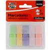 Fixo Note | Marcatori adesivi trasparenti | 5 colori pastello con dispenser | 12 x 24 mm | Blocchi di 20 fogli | Plastica traslucida | riposizionabile | Resistente all'acqua | Permette la scrittura