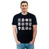 COPA Crests - Maglietta Girocollo da Uomo, Uomo, T-Shirt Girocollo, 6748, Nero, M