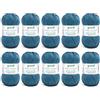 Gründl Lana Baby Cotton - Lana per Bambini per Maglia e Uncinetto - Resistente e Facile da Lavare - 50% Cotone, 50% Poliacrilico - 10 Gomitoli da 50g/140m - Ferri 3,5-4,5 - Petrolio