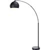 Teamson Home Lampada da terra LED Illuminazione Negra Moderna Arquer Versanora VN-L00013-EU
