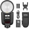 Godox V1Pro N Flash Speedlite V1 Pro-N per fotocamera 2.4G Wireless + 1/8000s HSS + Tempo di riciclo 1.3s + Modalità flash M/TTL + Sub-flash rimovibile Speedlite