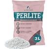 LERAVA® Perlite per Piante in Vaso (3L) - Drenaggio Ottimale e Radici Sane | Agriperlite Espansa Naturale - Substrato Leggero e Atossico per Orto e Fiori - Perlite per Piante Grasse