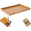 Eabdice Vassoio Di Bambù, Piatto Di Legno per Colazione, Piante Di Fiori, Piante Grasse, Sottobicchiere e Alimenti