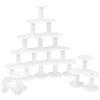 PH PandaHall Confezione da 20 Bobine Vuote Piccole Bobine di Plastica Bianche Bobine per Tessitura Bobine Artigianali per Filo da Ricamo, Filato, Nastro, Artigianato e Cucito