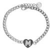 AB-GLOBAL Srl MYLOVLY GIOIELLI ABC BRACCIALE CATENA LETTERA M ARGENTO