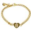 AB-GLOBAL Srl MYLOVLY GIOIELLI ABC BRACCIALE RIGIDO LETTERA B ORO