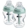 Tommee Tippee Biberon anti-colica 260 ml, con tettarella simile al seno materno, cannuccia anti-colica ventilata, autosterilizzante, 2 pezzi