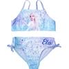 United Labels Disney - Bikini da bambina La regina del ghiaccio Elsa Frozen per bambini, costume da bagno in due pezzi, blu, Blu, 92 cm