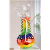 GILDE GLAS art Vaso decorativo per il viso - Vaso in vetro colorato - decorazione soggiorno regalo per donne uomini altezza 34 cm multicolore