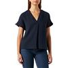 Seidensticker Regular Fit-Camicia a Maniche Corte Donna, Blu Scuro, 48