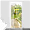 DESIGN4DOOR Zanzariera Magnetica 60 x 210 cm per Porta Finestra, Ultima Versione di Tenda Zanzariera con Magneti, Proteggete la Vostra Famiglia Dalle Zanzare, Bianco